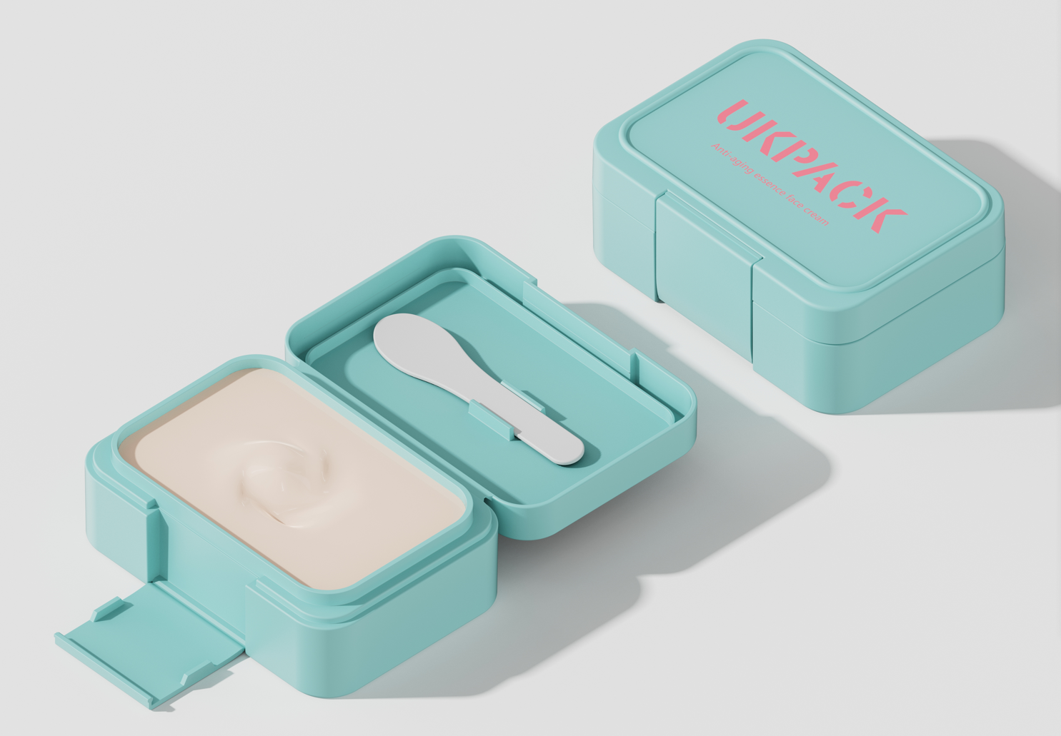 100g Plastic PP Deodorant Stick Container With Spoon