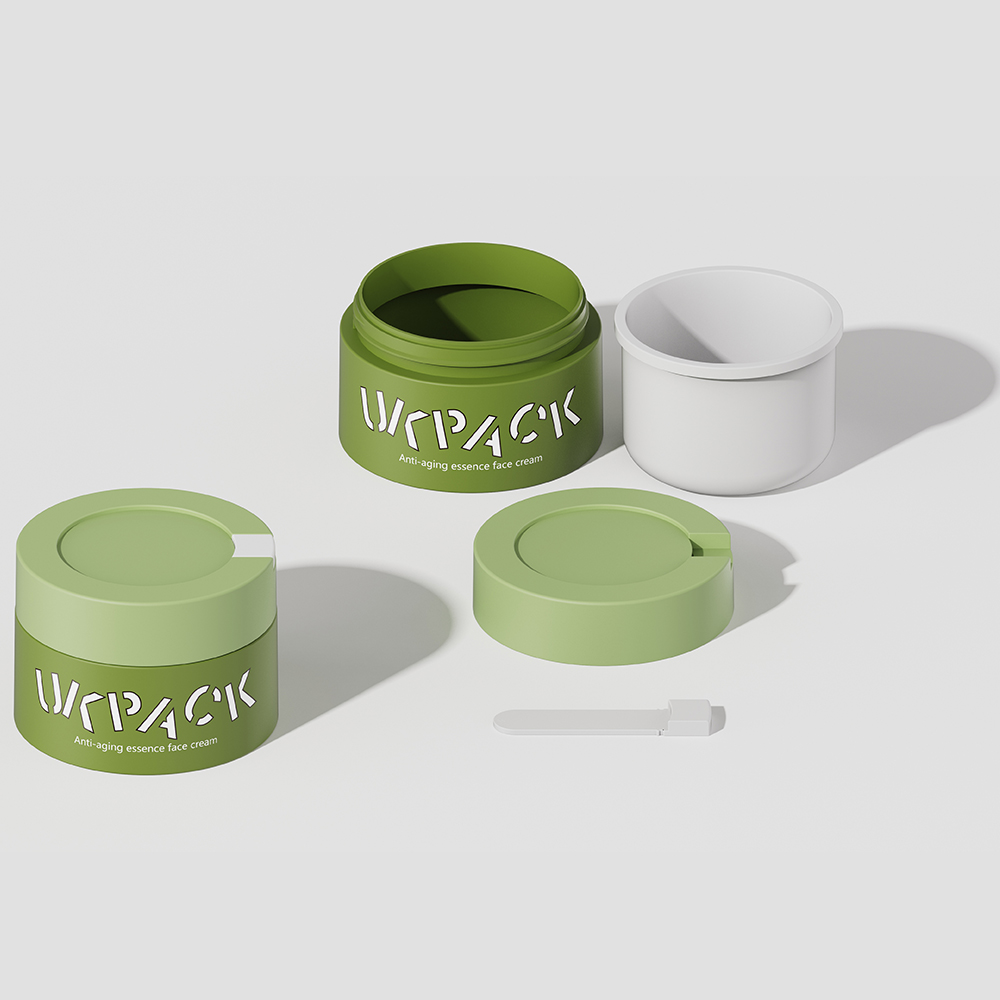 8 oz jars 5oz jars Refillable Cosmetic Cream Jars With Small Scoop 100g 150g 200g for Skin Care Packaging UK602