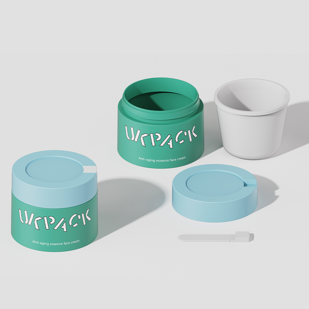 8 oz jars 5oz jars Refillable Cosmetic Cream Jars With Small Scoop 100g 150g 200g for Skin Care Packaging UK602
