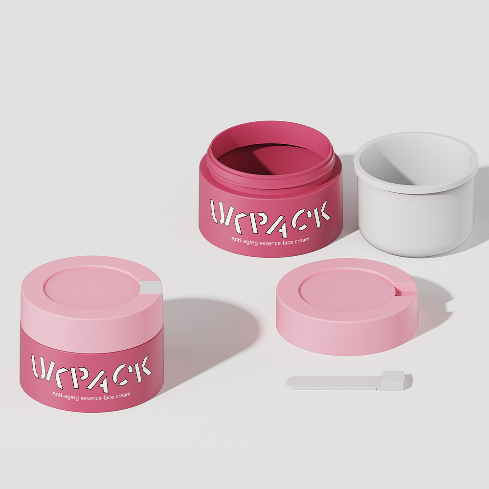 8 oz jars 5oz jars Refillable Cosmetic Cream Jars With Small Scoop 100g 150g 200g for Skin Care Packaging UK602