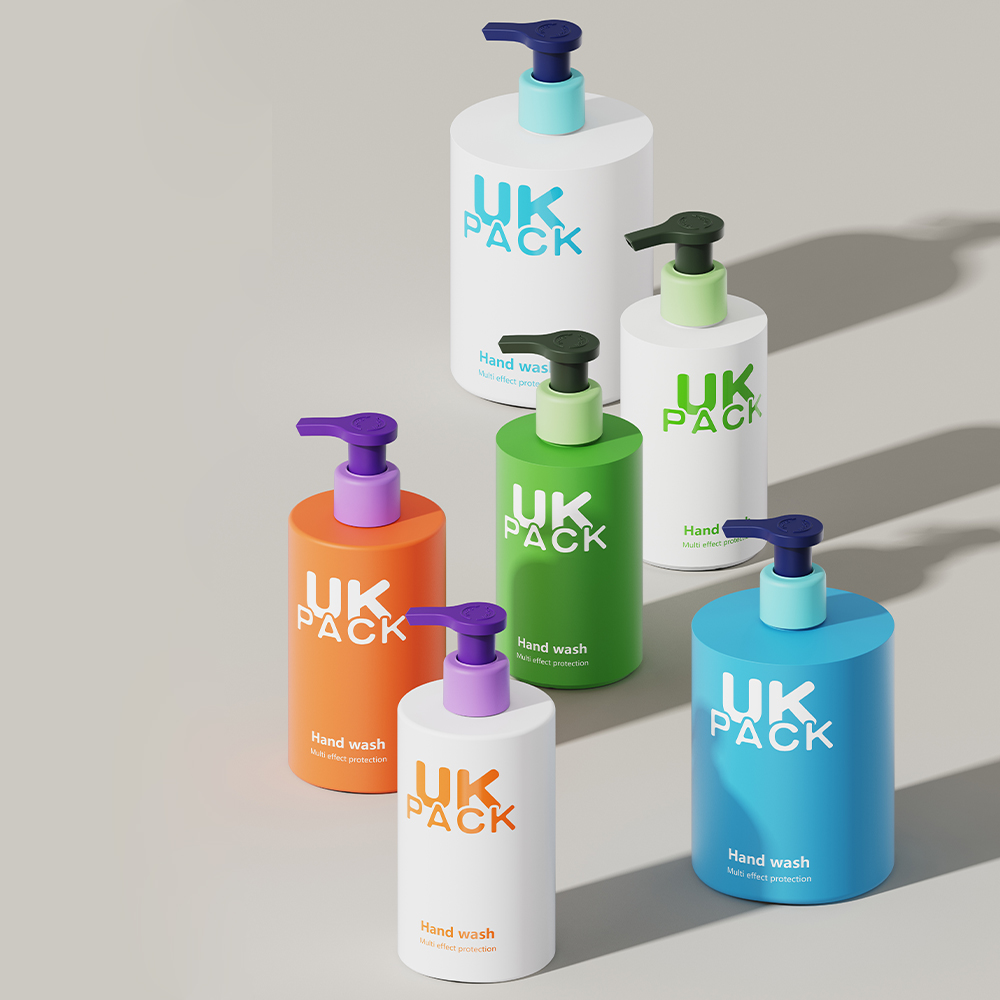 hair care packaging  bottle 200ml 300ml 500ml With PP Mono Lotion Pump UKL35