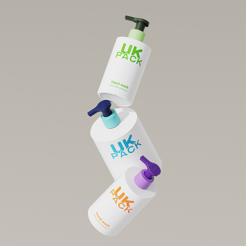hair care packaging  bottle 200ml 300ml 500ml With PP Mono Lotion Pump UKL35