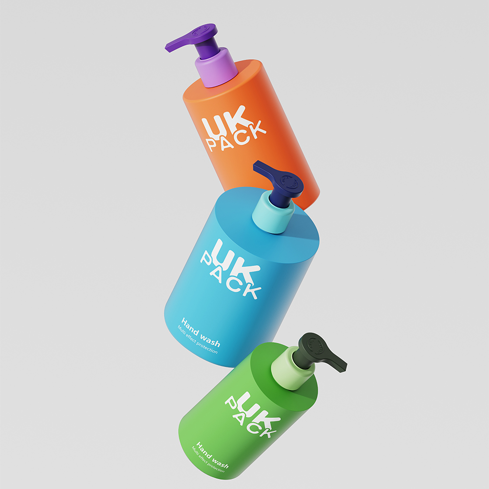 hair care packaging  bottle 200ml 300ml 500ml With PP Mono Lotion Pump UKL35