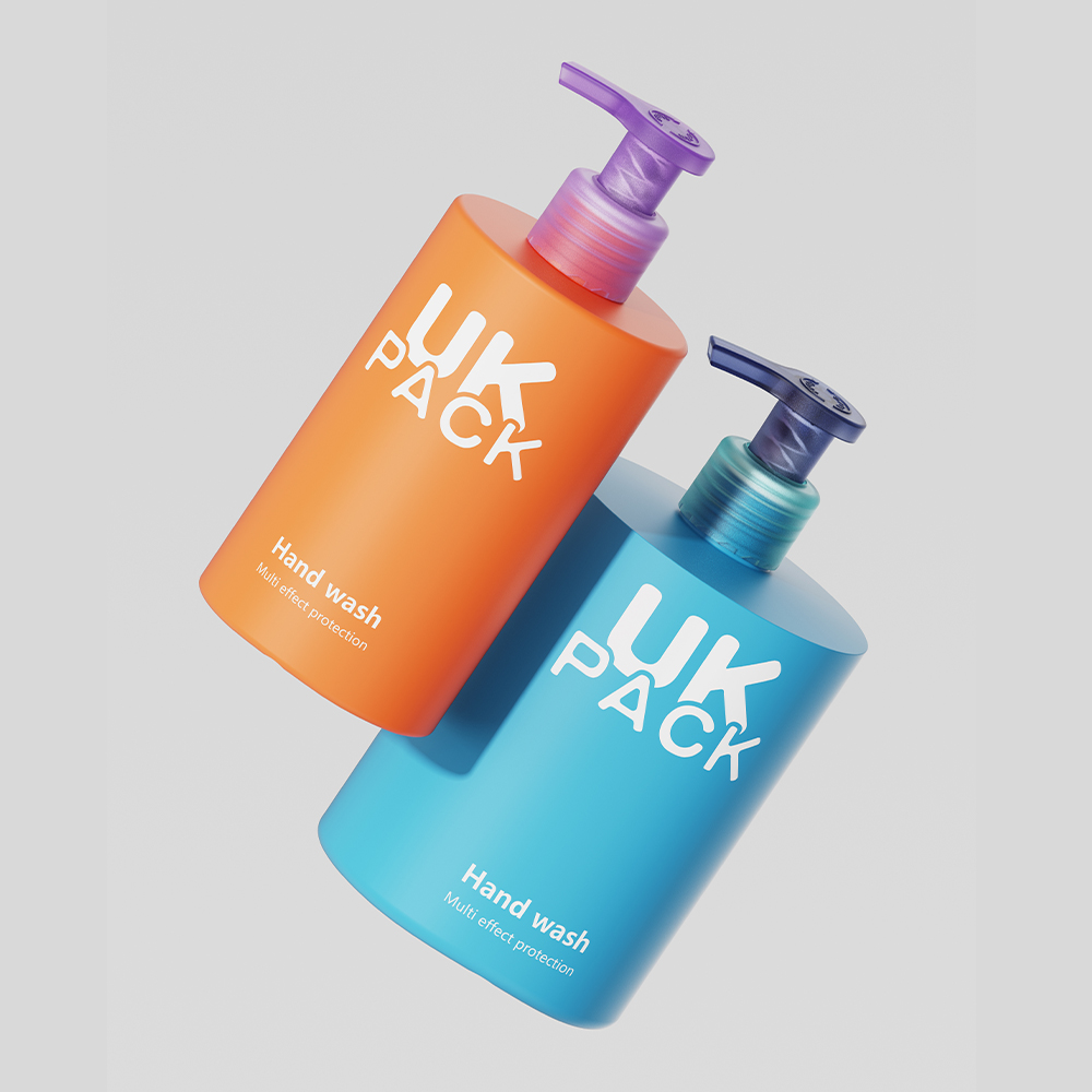 hair care packaging  bottle 200ml 300ml 500ml With PP Mono Lotion Pump UKL35