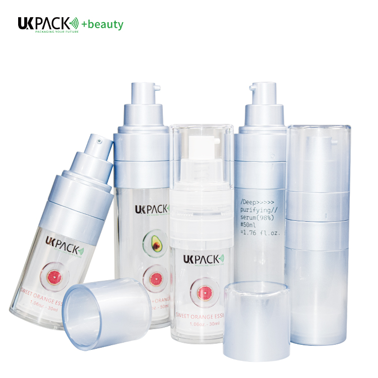30ml/50ml DUO-Mixed PET Replaceable Airless Bottle Skin Care Packaging UKA84