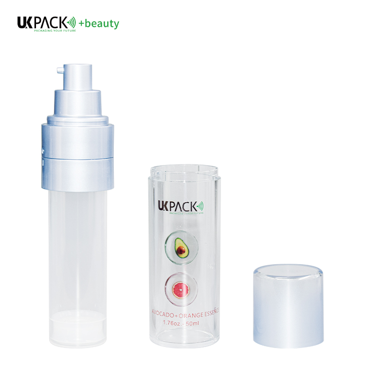 30ml/50ml DUO-Mixed PET Replaceable Airless Bottle Skin Care Packaging UKA84