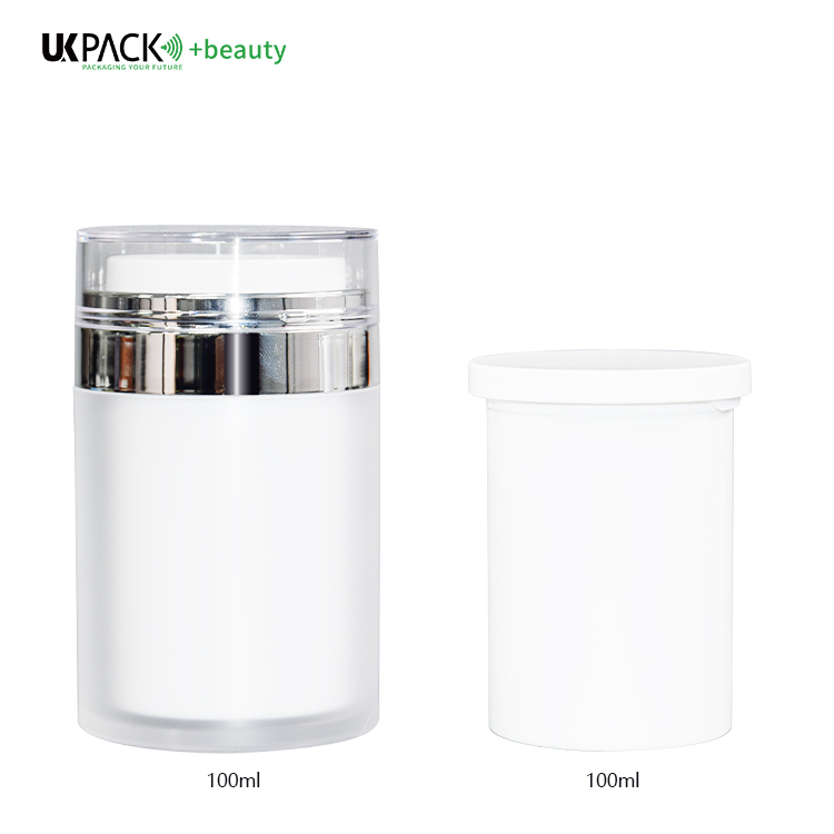100g Replaceable PP Inner PMMA Outer Airless Jar Lotion Face Cream Jar