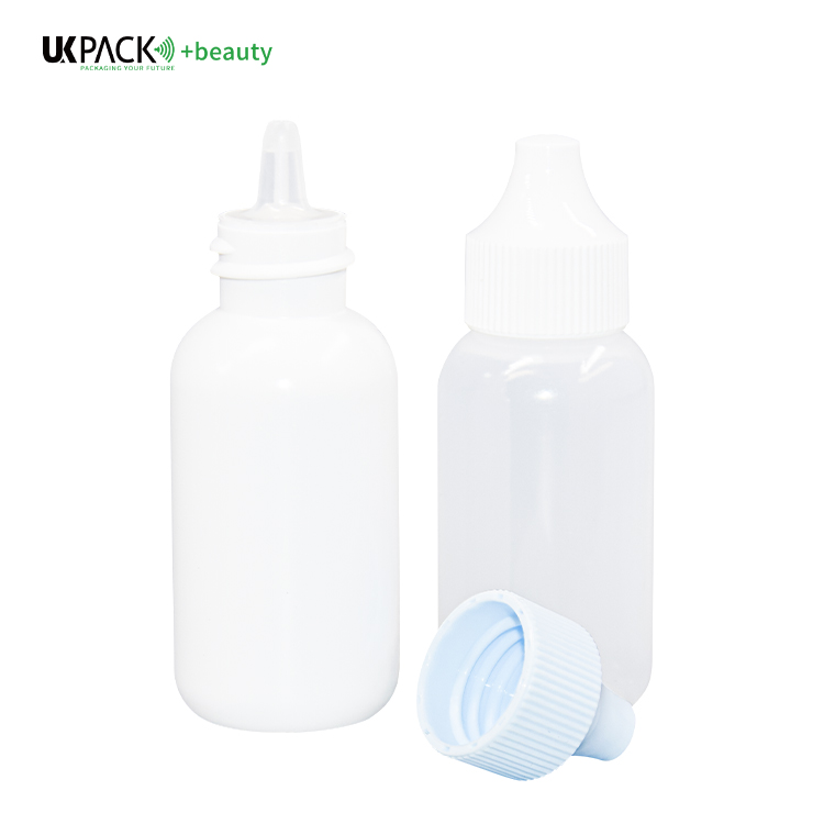 30ml PE Threaded Bottle Mouth Double Layer blue sunscreen bottle  UKL34