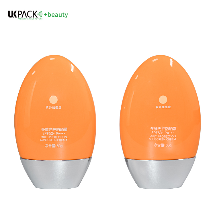 50ml sunscreen orange bottle Skin Care Packaging UKL33E