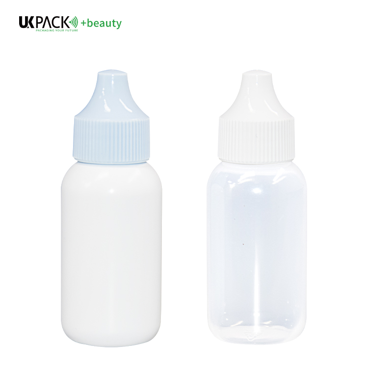 30ml PE Threaded Bottle Mouth Double Layer blue sunscreen bottle  UKL34