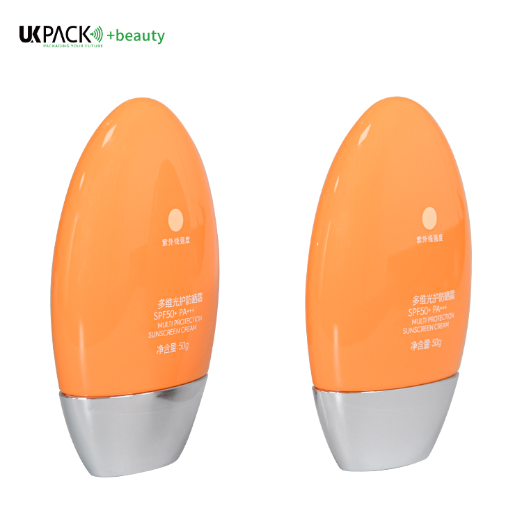 50ml sunscreen orange bottle Skin Care Packaging UKL33E