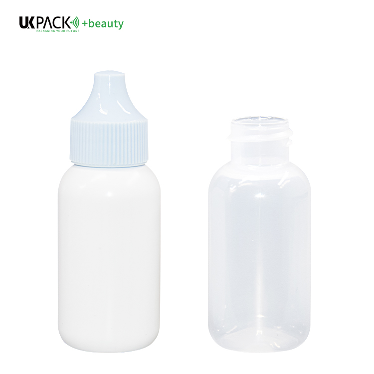 30ml PE Threaded Bottle Mouth Double Layer blue sunscreen bottle  UKL34