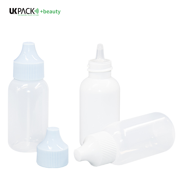 30ml PE Threaded Bottle Mouth Double Layer blue sunscreen bottle  UKL34