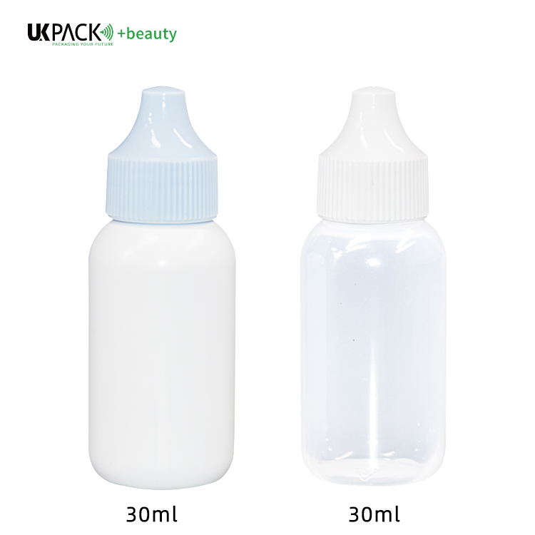 30ml PE Threaded Bottle Mouth Double Layer blue sunscreen bottle  UKL34