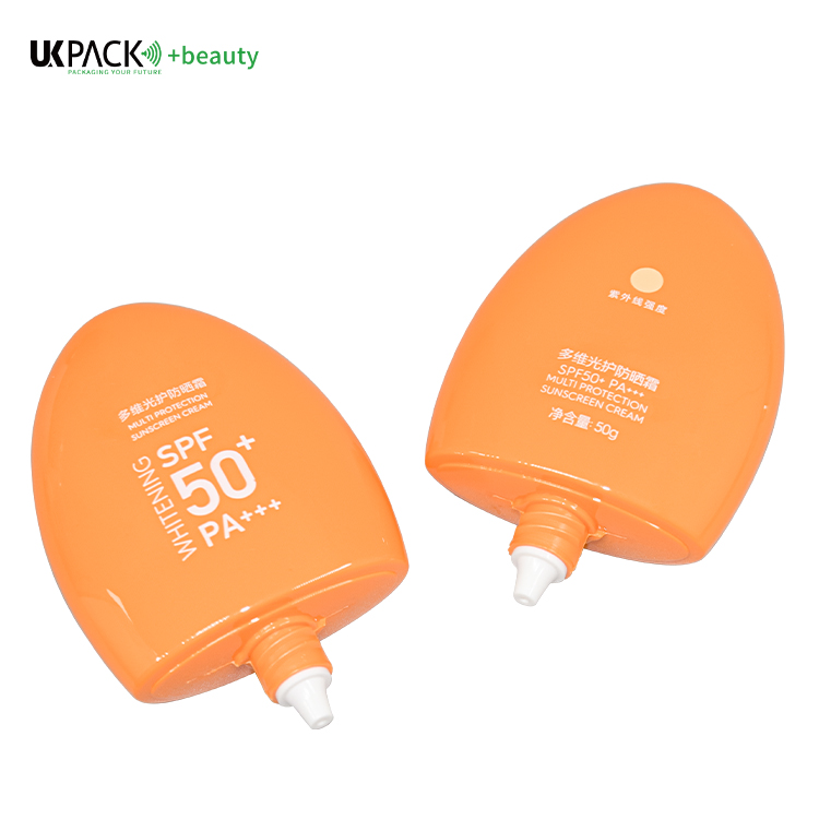 50ml sunscreen orange bottle Skin Care Packaging UKL33E