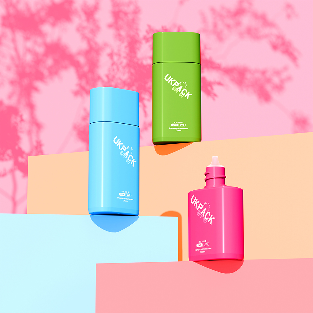 30ml 50ml sunscreen bottle flask sunscreen blue bottle  PE sunscreen bottles