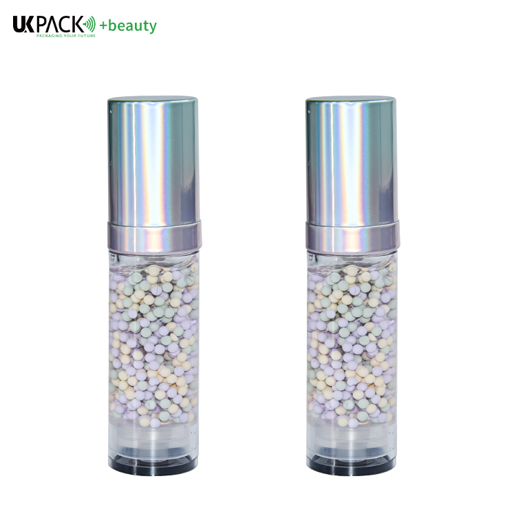 30ml PET Explosive Ball Pump Head Airless Pump Bottle Lotion Suncreen Essence Bottle Skin Care Packaging UKA83