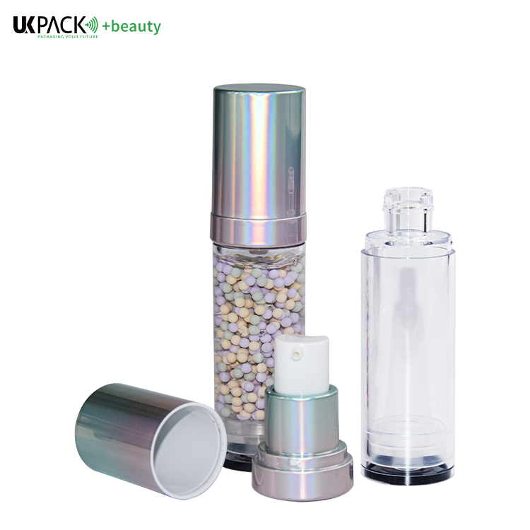 30ml PET Explosive Ball Pump Head Airless Pump Bottle Lotion Suncreen Essence Bottle Skin Care Packaging UKA83
