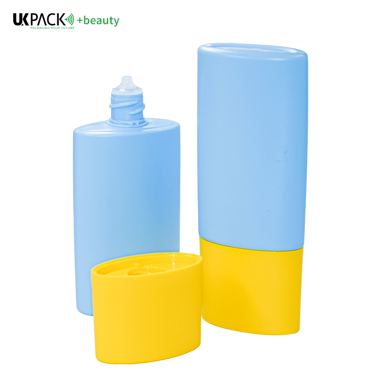 50ml Customized Color And Logo PE Sunscreen Bottle Skin Care Packaging UKL33A