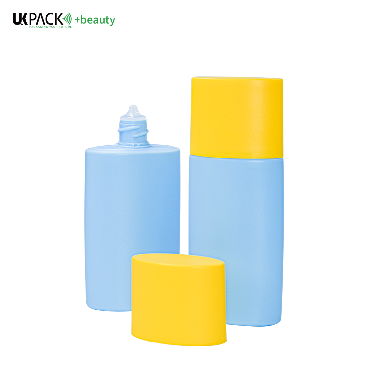 50ml Customized Color And Logo PE Sunscreen Bottle Skin Care Packaging UKL33A