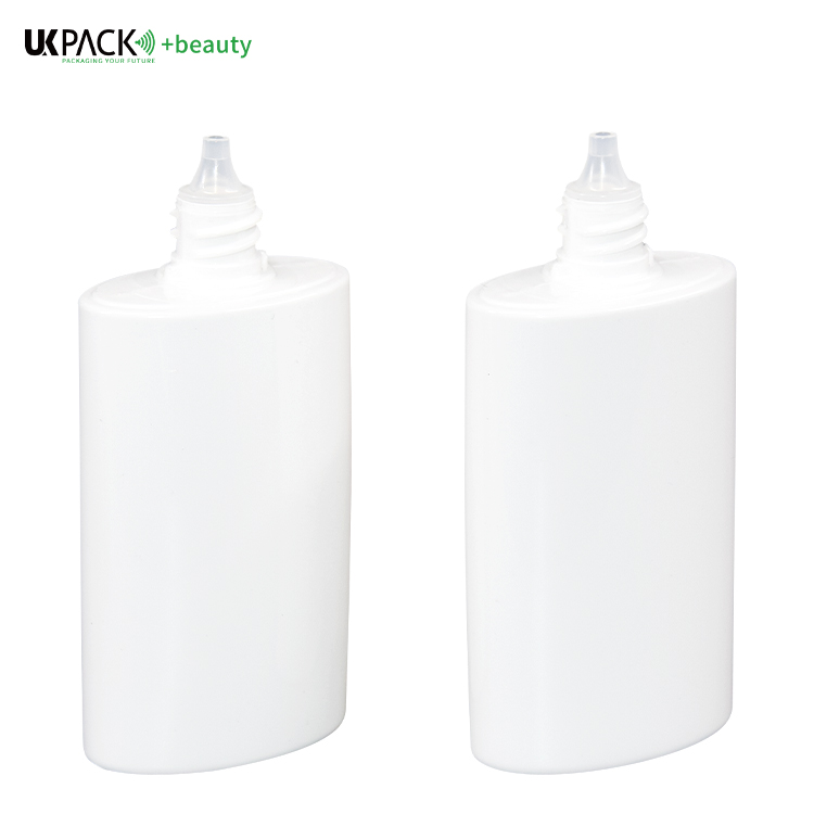 50ml PE Grey And White Sunscreen Bottle Lotion Hand Cream Bottle UKL33B
