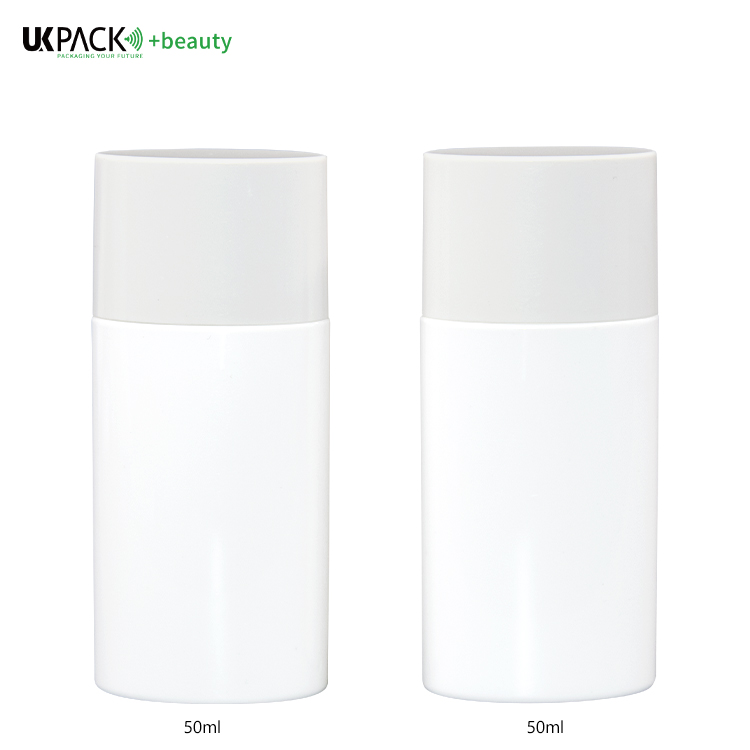 50ml PE Grey And White Sunscreen Bottle Lotion Hand Cream Bottle UKL33B