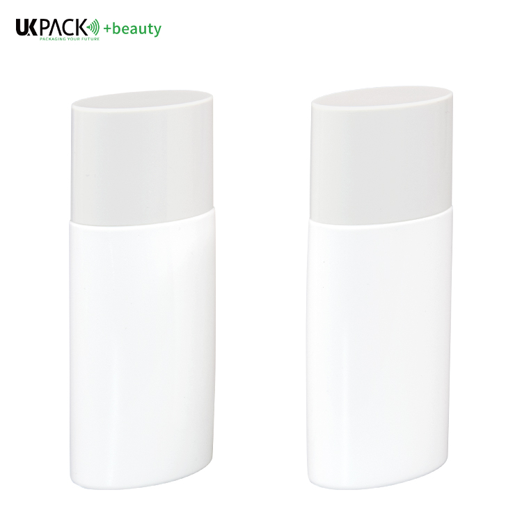 50ml PE Grey And White Sunscreen Bottle Lotion Hand Cream Bottle UKL33B
