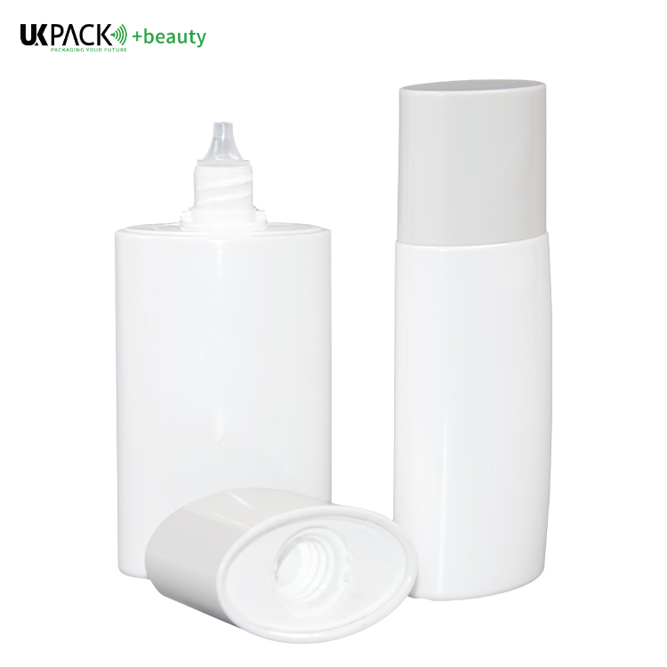 50ml PE Grey And White Sunscreen Bottle Lotion Hand Cream Bottle UKL33B