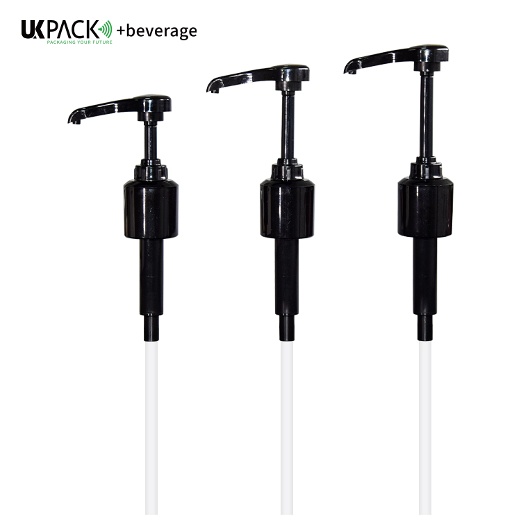 Food Grade PP 28-410  Syrup Pump For Coffee Juice Use 5ml 8ml 10ml Dosage