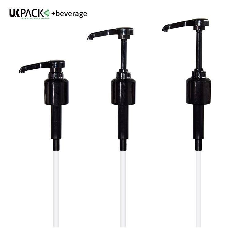 Food Grade PP 28-410  Syrup Pump For Coffee Juice Use 5ml 8ml 10ml Dosage