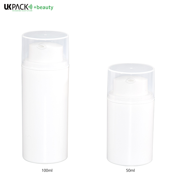 Plastic PP Airless Pump Bottles  50ml 80ml 100ml 120ml airless pump container