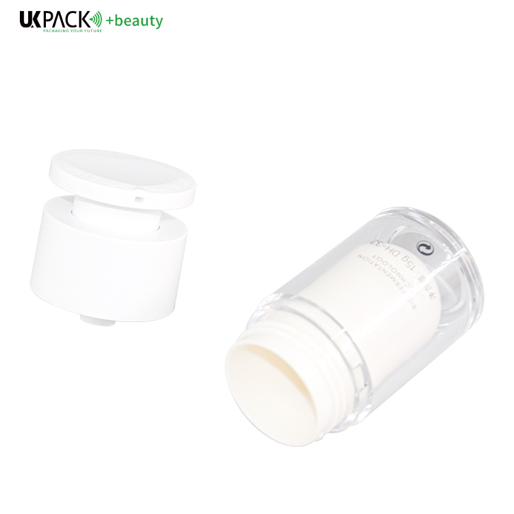 Effective Dispensing AS Airless Pump Bottles 15ml 30ml 50ml Electroplating Processed