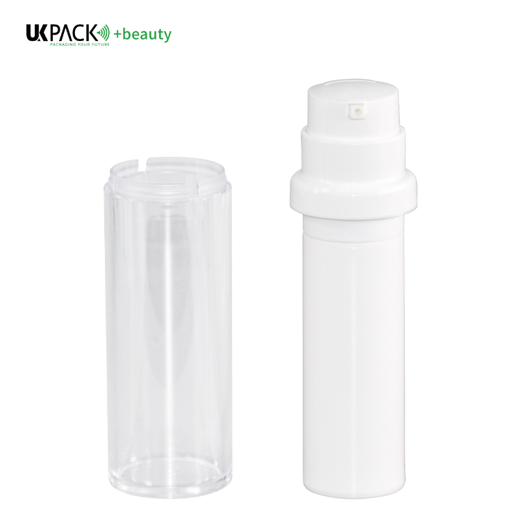 15ml 30ml 50ml Airless Pump Container Left Right Lock No Covers Attractive Packaging For Cosmetics