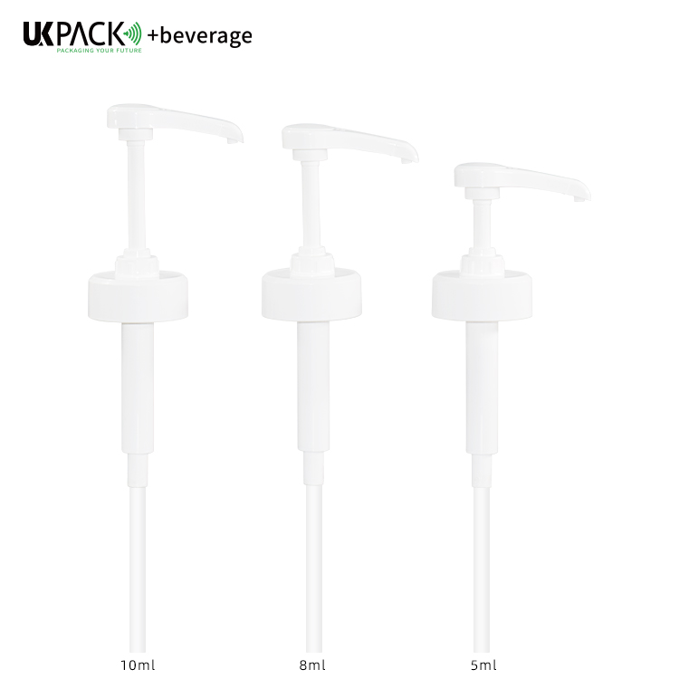 Plastic 38/400 Pump of Syrup  5/8/10ml Beverage Liquid Output Dosage