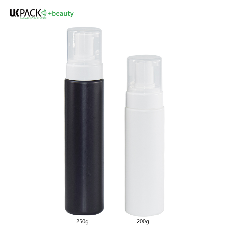 43mm All plastic foamer pump with 200ml and 250ml PE bottle Sustainable green packaging
