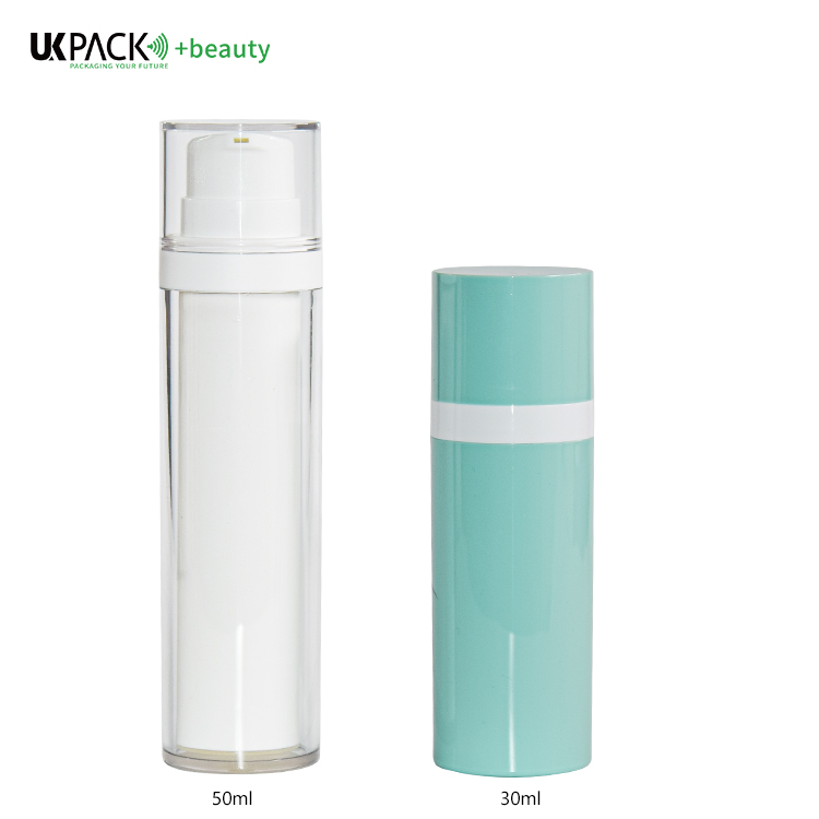 30ml/50ml PET Customized Color And Logo Cream Serum Airless pump Bottle Cosmetic Packaging UKA76