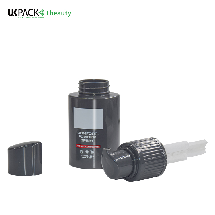 60ml / 80ml / 120ml  Skin Care PET Spray Pump Bottle Customized Color Powder Bottle UKP23