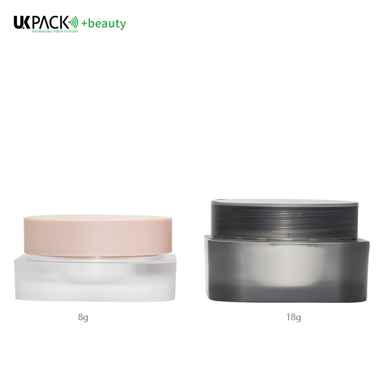 8g Customized Color And Logo square shape Powder Jar cream jar skin care packaging UKC67