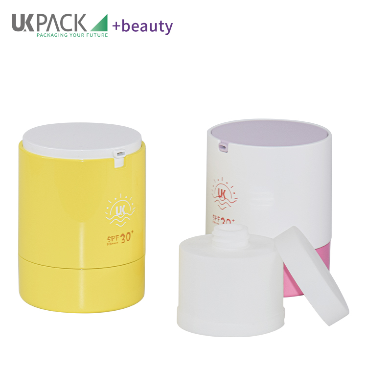 Replaceable Airless Pump Jar Sunscreen PP 50g Innovation Refillable Packaging