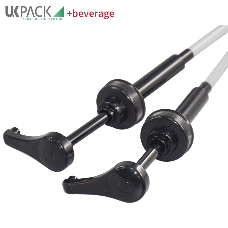 Food Grade PP Black 1/4 Ounce Syrup Pump Dispenser For 38-400 Closure Gallon Container