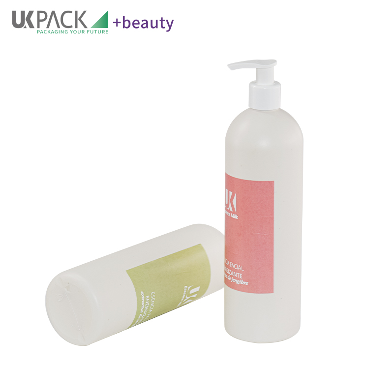 PMU Inorganic Biodegradable Shampoo Bottle 400ml With PP Mono Lotion Pump