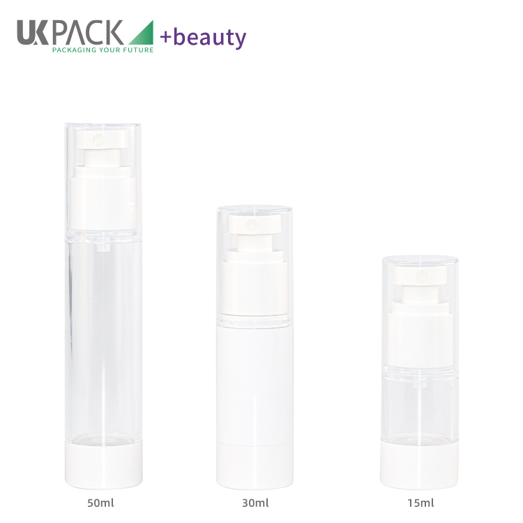 UKP21 15ml 30ml 50ml AS Airless Bottle With Spray Pump Fine Mist Cosmetic Packaging