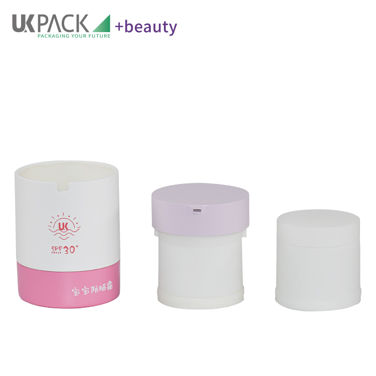Replaceable Airless Pump Jar Sunscreen PP 50g Innovation Refillable Packaging