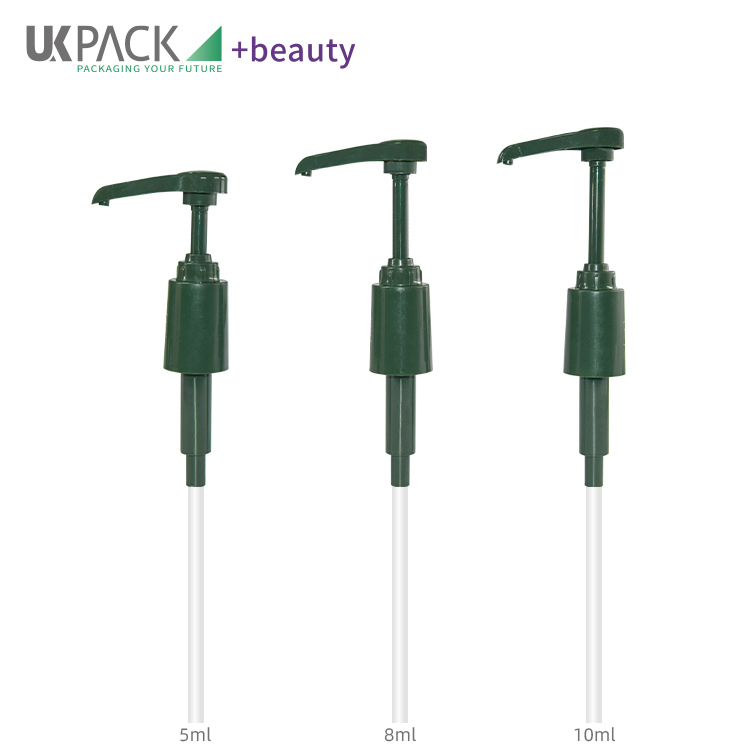 Food Grade PP Hand Santitizer Sauce Dispenser Pump With Long Closure UKS10