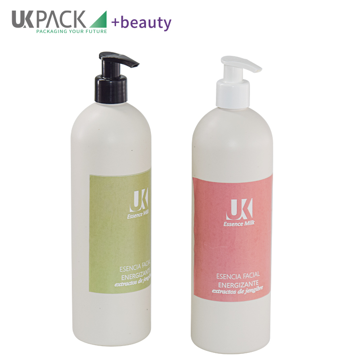 PMU Inorganic Biodegradable Shampoo Bottle 400ml With PP Mono Lotion Pump