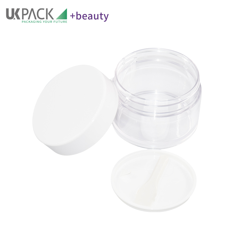 PET PCR 100g Cream Jar With Digging Spoon Cosmetic Skincare Jar Packaging