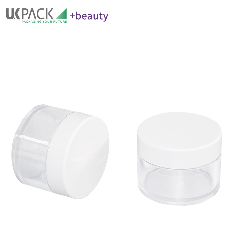PET PCR 100g Cream Jar With Digging Spoon Cosmetic Skincare Jar Packaging