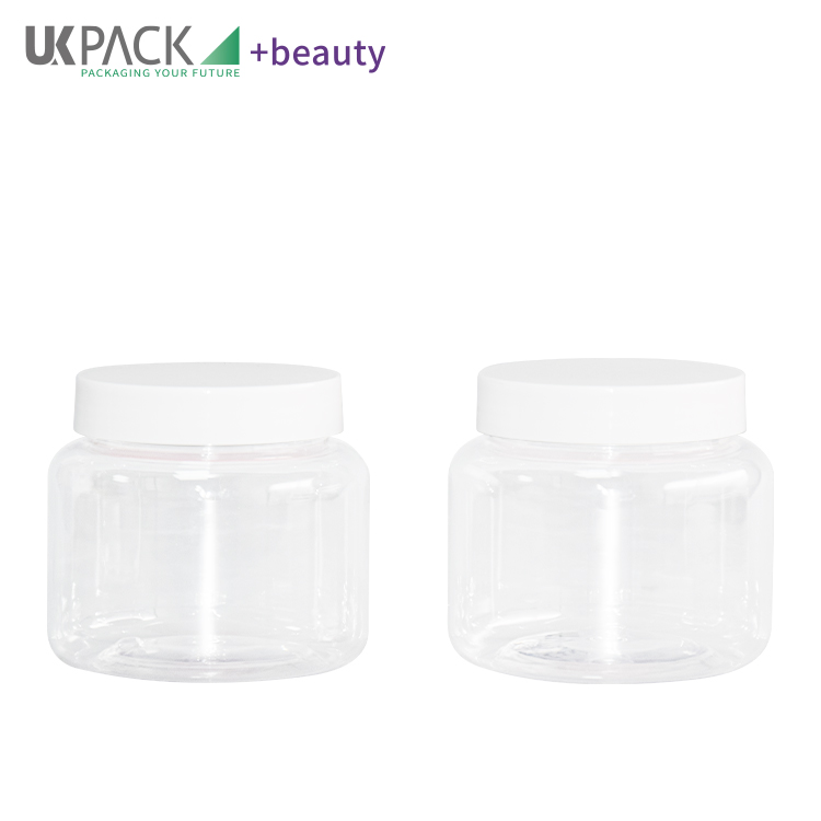 Recyclable Material 300ml PET Cream Jar Cosmetic Body Lotion Skincare Packaging