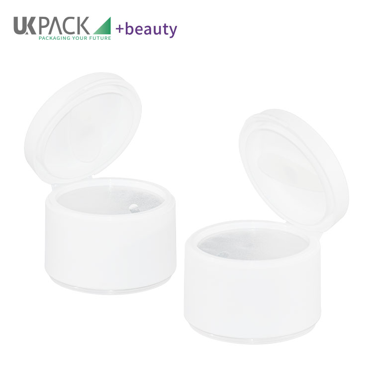 100g PP Flip Cosmetic Cream Jars With Magnet Scoop Aluminum Foil Gasket Sealing