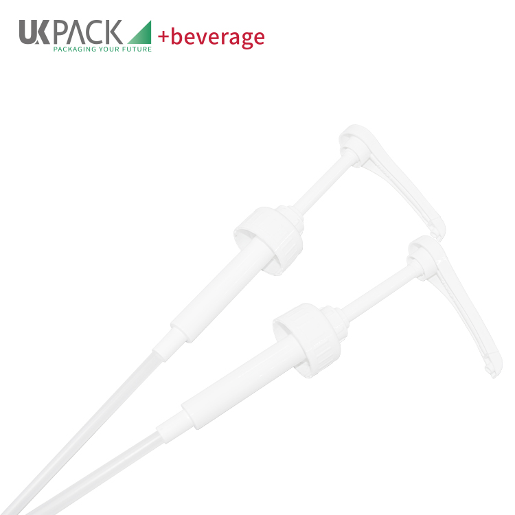 Food Grade Plastic PP Narrow Head Syrup Dispenser Pump 5ml/8ml/10ml Output 38-410 Closure